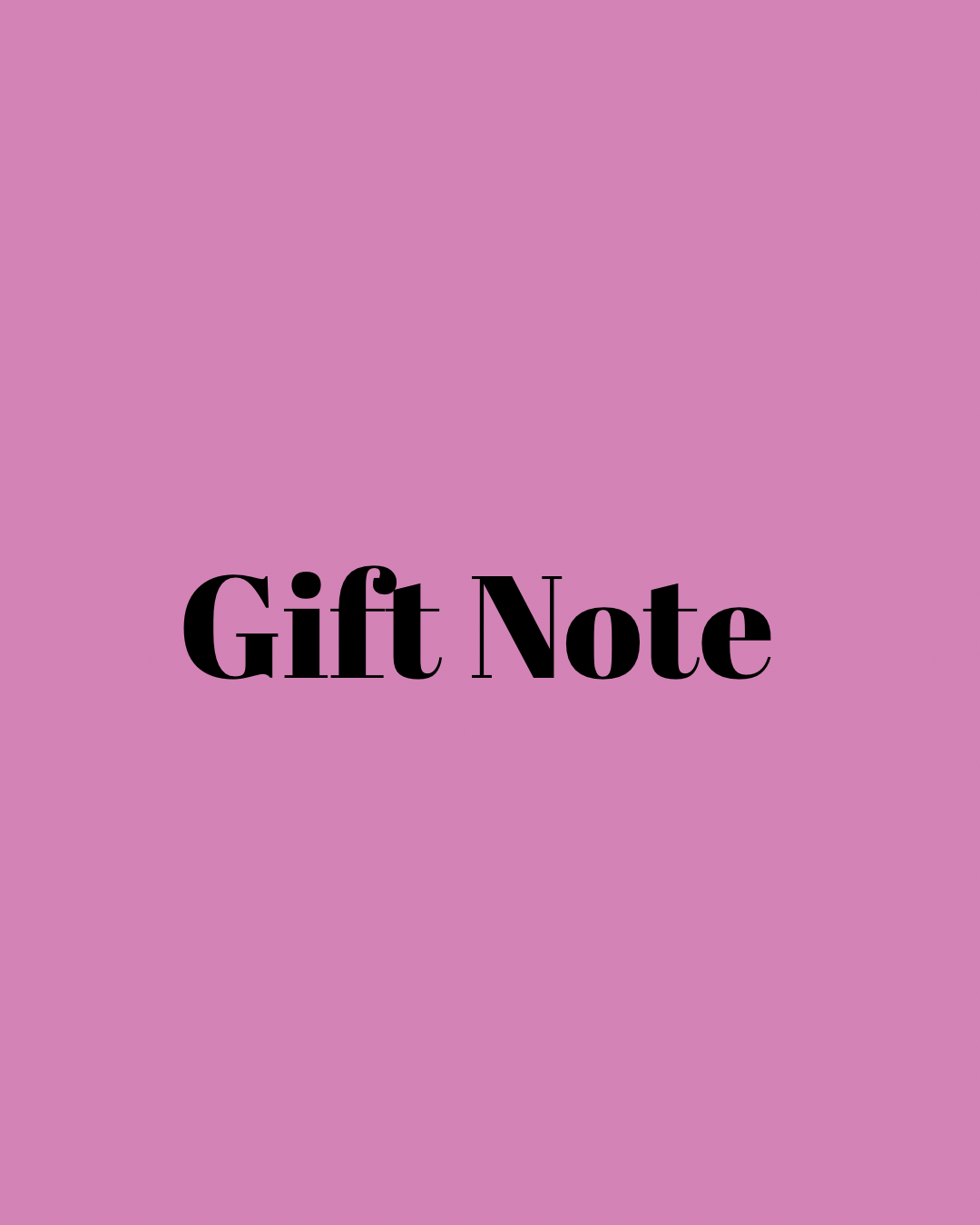 Gift Note